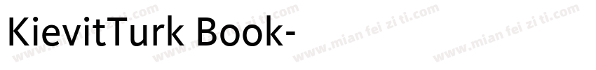 KievitTurk Book字体转换